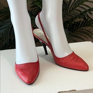 BCBGeneration Red Slingback Heels